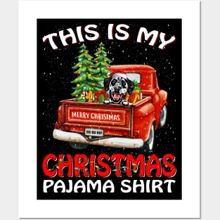 This Is My Christmas Pajama Shirt Dalmatian Truck Tree Posters and Art